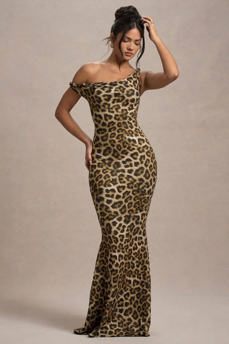 Floral Bodycon Maxi Dress Twisted Zoe - Women's Dress