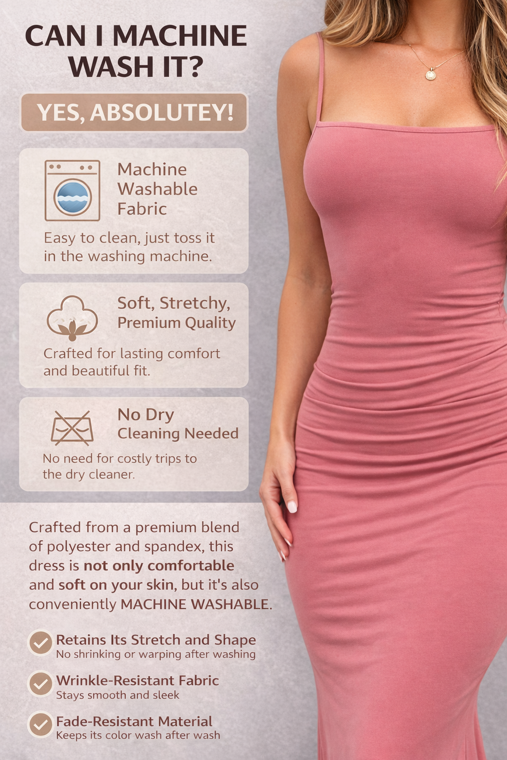 Spaghetti Strap Maxi Dress - Bodycon Evening Gown for Wedding Guest