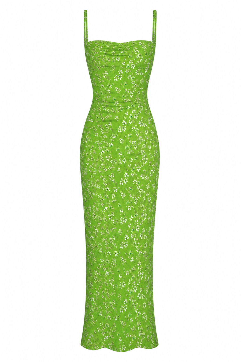 Floral Slip Maxi Dress Scooped Back Spaghetti Strap Monica