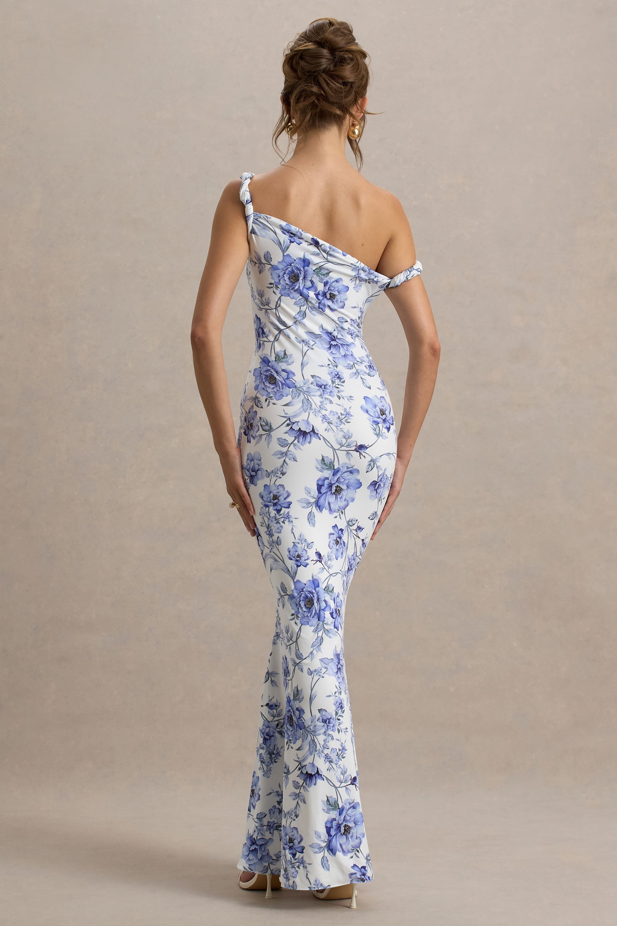 Floral Bodycon Maxi Dress Twisted Zoe - Women's Dress