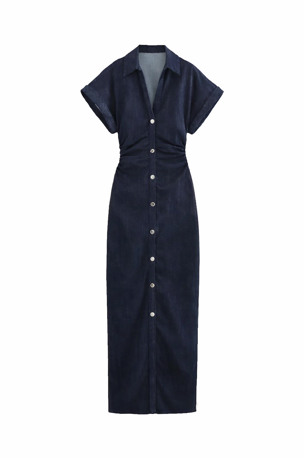 Vestido azul mujer midi vaquero elegante casual